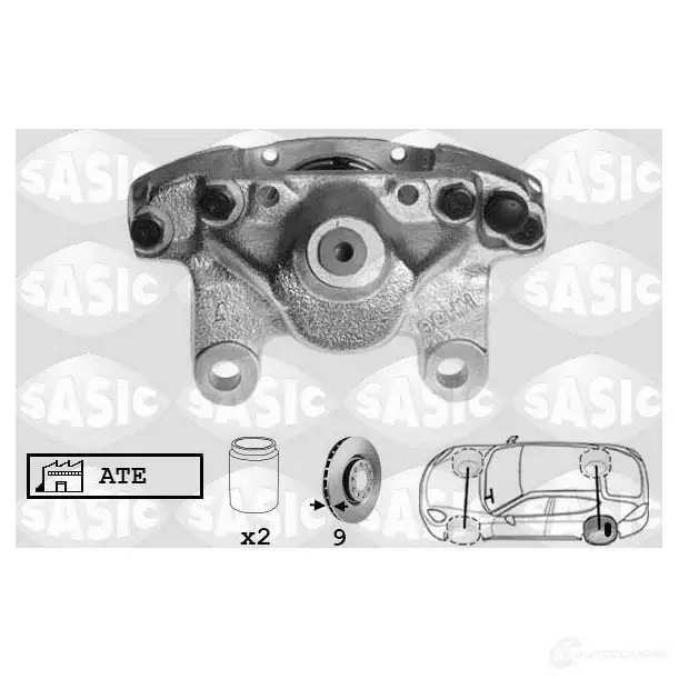 Тормозной суппорт SASIC 2141232 SCA6012 A0W G44 3660872338716