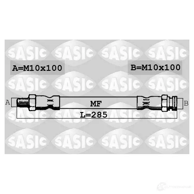 Тормозной шланг SASIC 2140980 7X 9DG 3660872335074 SBH0176 изображение 0
