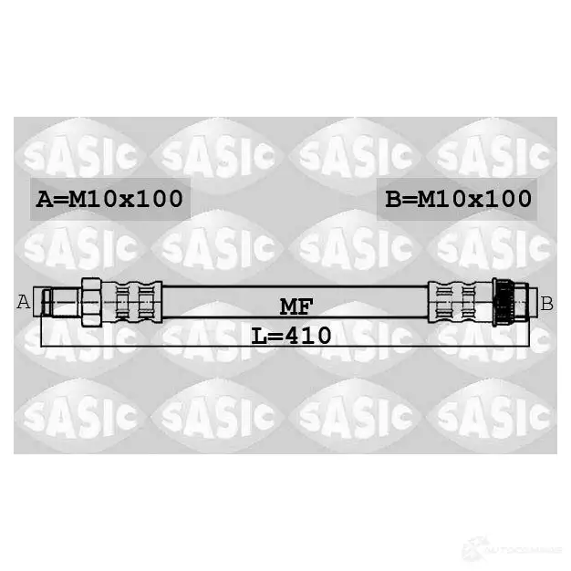 Тормозной шланг SASIC 6604036 2137387 KPGO MC5 3660872435651 изображение 0