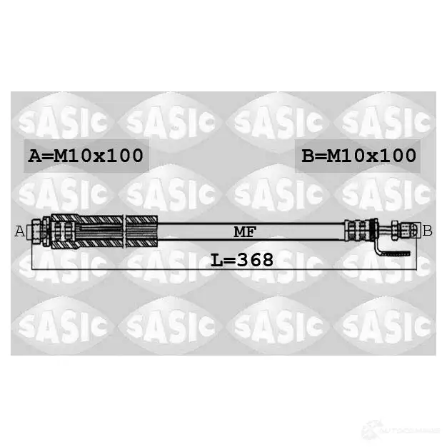 Тормозной шланг SASIC 3660872390059 6606080 U8PE BW 2137468