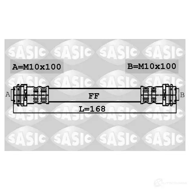 Тормозной шланг SASIC 6606010 ZNT4 9 2137400 3660872389268