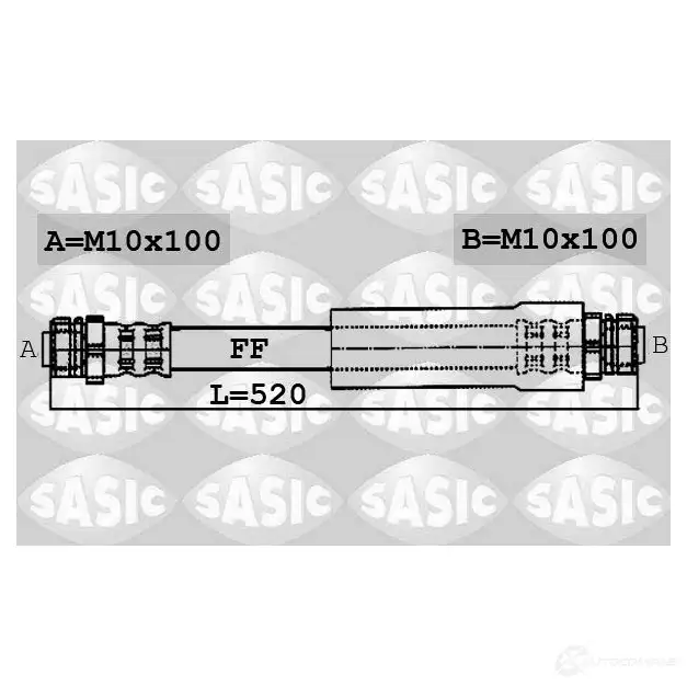 Тормозной шланг SASIC 6606144 3660872435996 2137524 S KZ4M