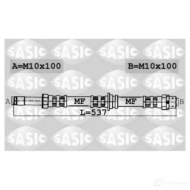 Тормозной шланг SASIC 2137429 6606040 3660872389558 5HL AE изображение 0