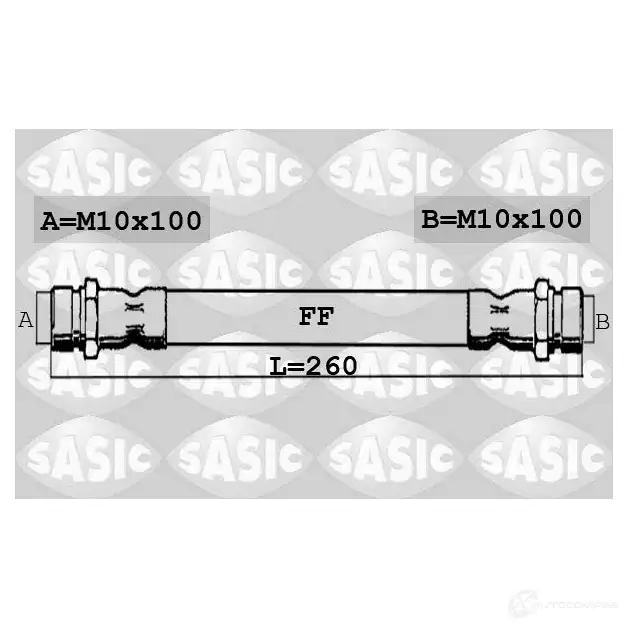 Тормозной шланг SASIC 3660872334961 8 GY4F 2140970 SBH0165