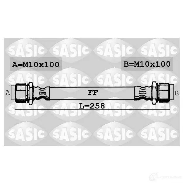 Тормозной шланг SASIC 2137576 7FBK UKS 6606204 3660872436535