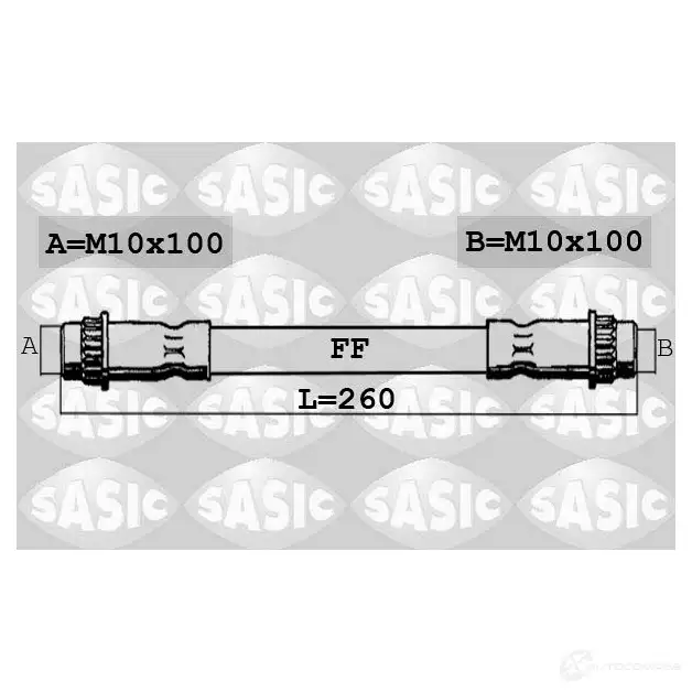 Тормозной шланг SASIC 2137307 6600011 CR 1PR6W 3660872388780