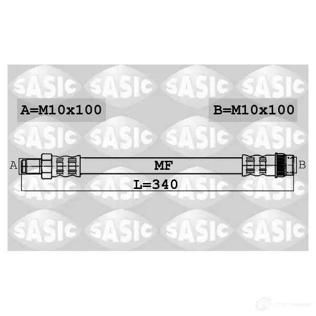 Тормозной шланг SASIC QS LQ7 3660872389077 6604010 2137363 изображение 0