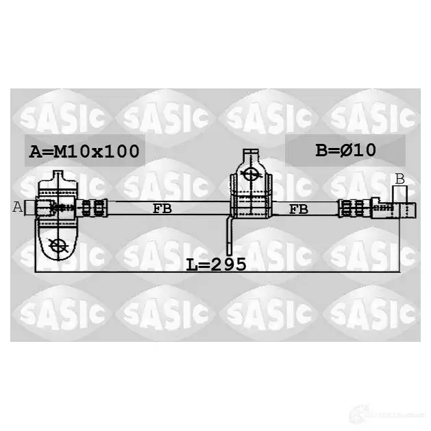 Тормозной шланг SASIC 6606057 2137445 3660872389718 MRL S3 изображение 0