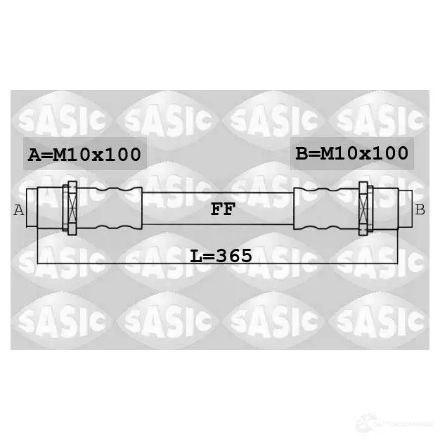 Тормозной шланг SASIC 3660872437075 2137610 6606242 G U8MZ