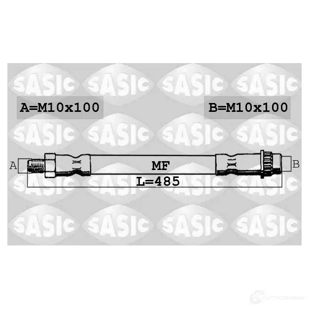 Тормозной шланг SASIC 6604013 B1W9J 7M 3660872389107 2137366 изображение 0