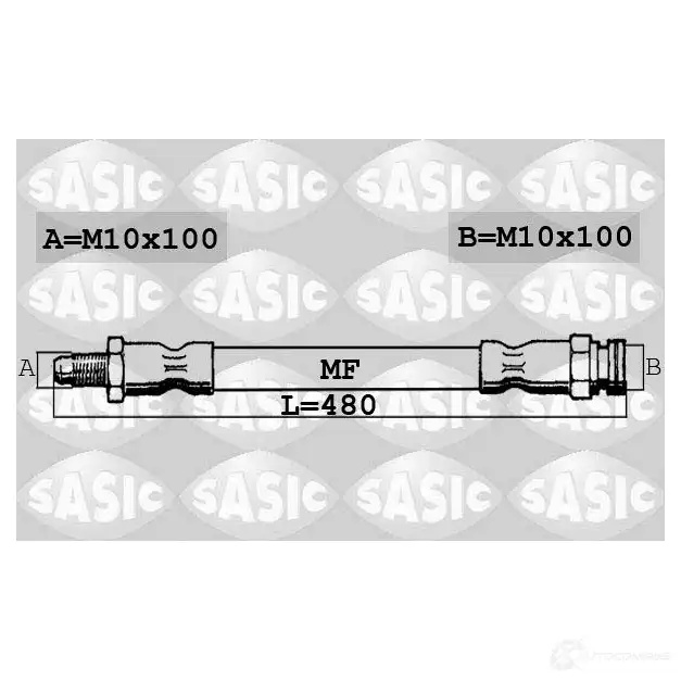 Тормозной шланг SASIC 2137412 3660872389381 6606023 B JZLXVH изображение 0