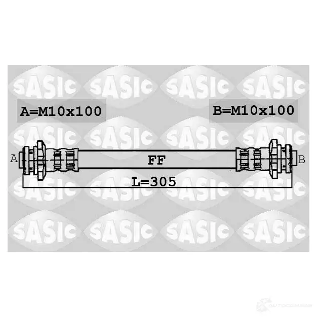 Тормозной шланг SASIC 6606066 MO6UM J 3660872389800 2137454