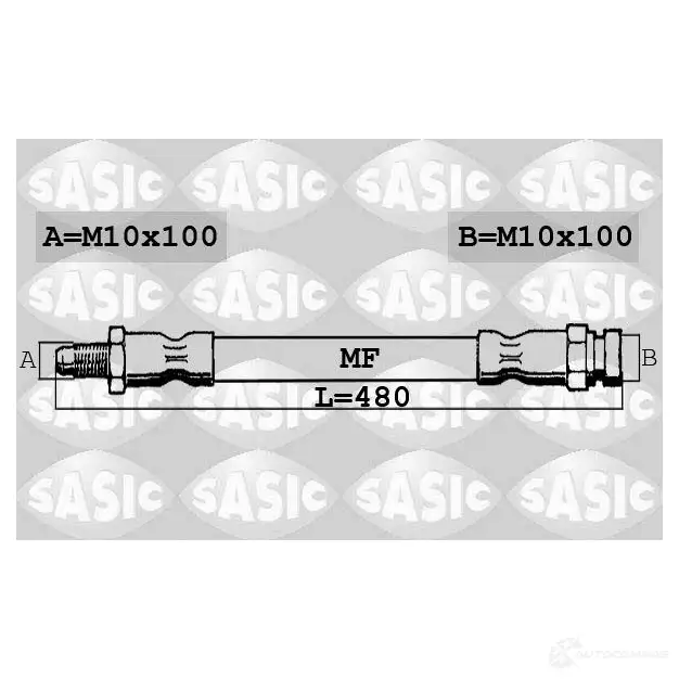 Тормозной шланг SASIC OB YL3A 6606217 3660872436641 2137587 изображение 0