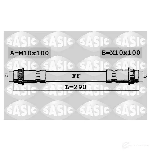 Тормозной шланг SASIC 2137335 6600039 3660872434340 8Z 71P8N изображение 0