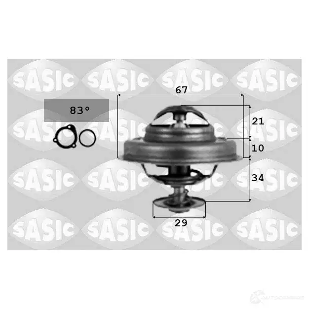 Термостат SASIC 2135373 4000368 3660872308665 P163XS V изображение 0