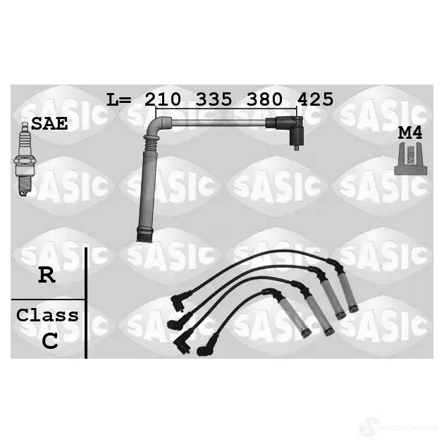 Высоковольтные провода зажигания SASIC S2V WZPQ 1437830106 9286085 изображение 0