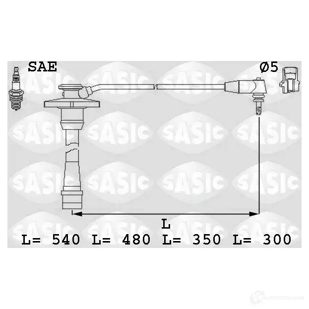 Высоковольтные провода зажигания SASIC 9286001 3660872412119 VPOSI G 93441541