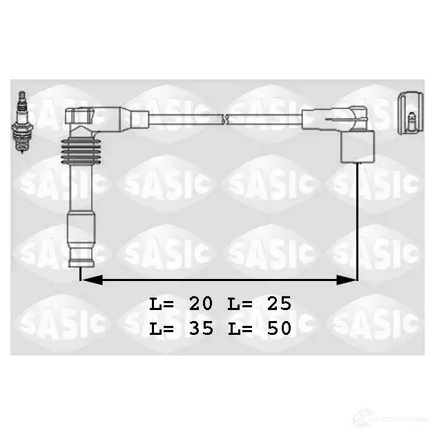 Высоковольтные провода зажигания, комплект SASIC 3660872414892 9286022 ZG A56 2140876