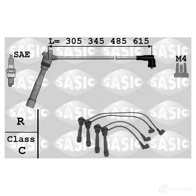 Высоковольтные провода зажигания SASIC 9286047 1437831508 Z QNIZKH изображение 0