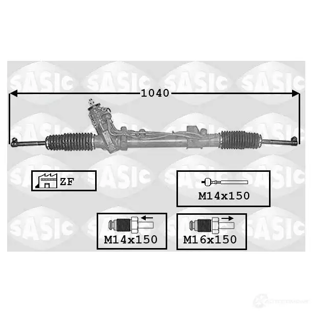 Рулевая рейка SASIC 2137635 7B LQ5 7006011 3660872317438 изображение 0