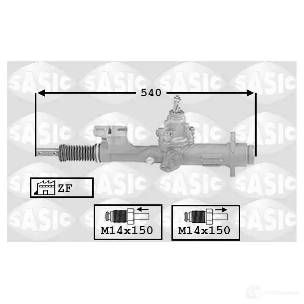 Рулевая рейка SASIC 7006002 S3R HJ00 3660872317414 2137630