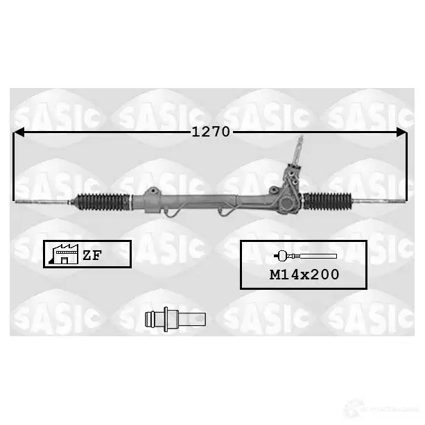 Рулевая рейка SASIC 2137674 7006063 3660872317599 BAMZU Q изображение 0