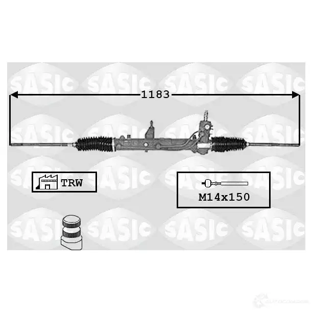Рулевая рейка SASIC 4FS09 E 3660872399472 2137975 7176050