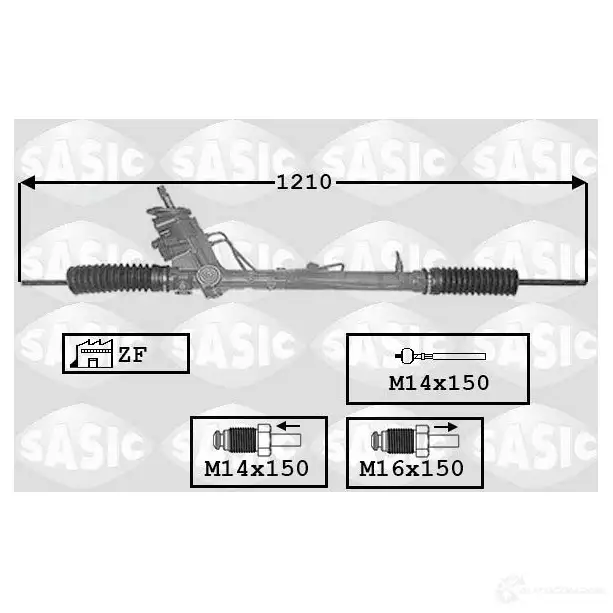 Рулевая рейка SASIC 2137631 7006003 5Q MVXEH 3660872366870 изображение 0