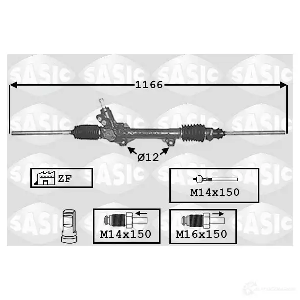 Рулевая рейка SASIC TG R2I 3660872366979 2137645 7006022 изображение 0