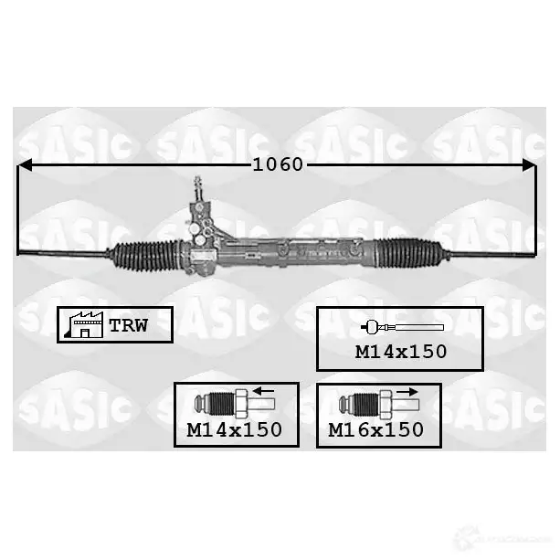 Рулевая рейка SASIC W9XB4 C 2137665 3660872367075 7006053