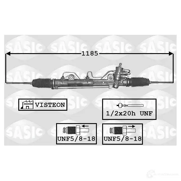 Рулевая рейка SASIC 2137970 3660872393791 7176041 K1 4G1D