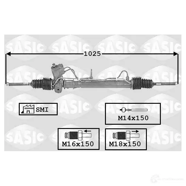 Рулевая рейка SASIC 2137715 7006112 O9 0564G 3660872317995