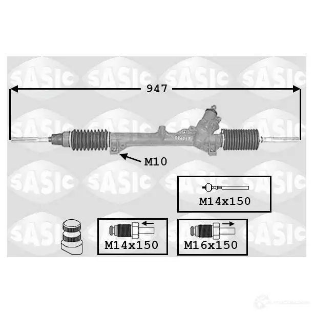 Рулевая рейка SASIC 7006084 ACX81 7 2137691 3660872317742
