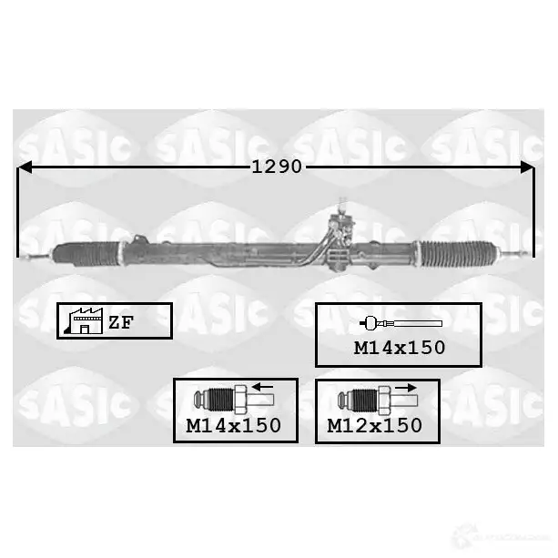 Рулевая рейка SASIC 2137633 J LZJ3 7006009 3660872366894