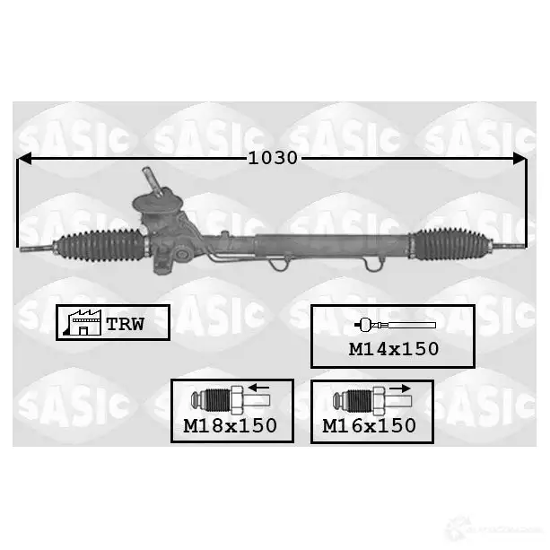 Рулевая рейка SASIC XPVZ DF 3660872388377 2137960 7176029 изображение 0