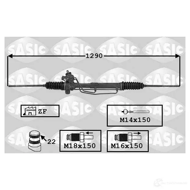Рулевая рейка SASIC E4I DA 2137752 7006154 3660872347633