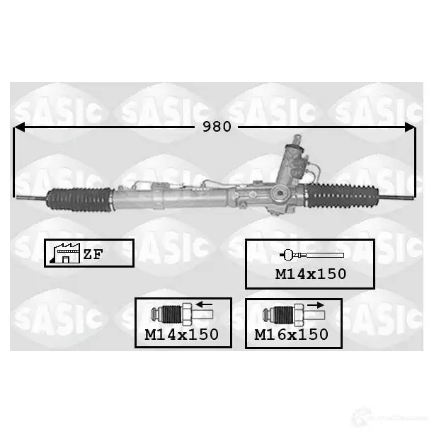 Рулевая рейка SASIC 3660872393784 7176040 2137969 U1J79 7
