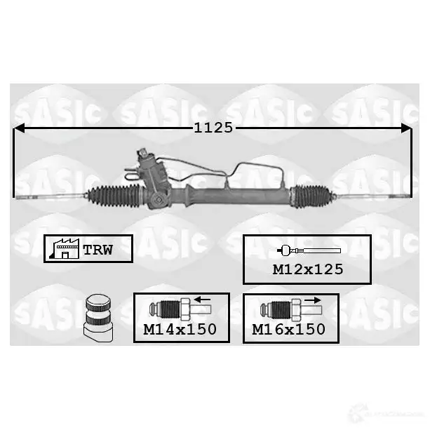 Рулевая рейка SASIC B JWWT 7176035 3660872393753 2137966