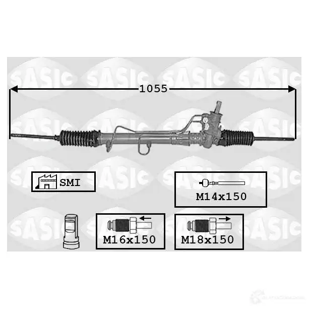 Рулевая рейка SASIC 7006124 3660872318121 JH3 60OU 2137726