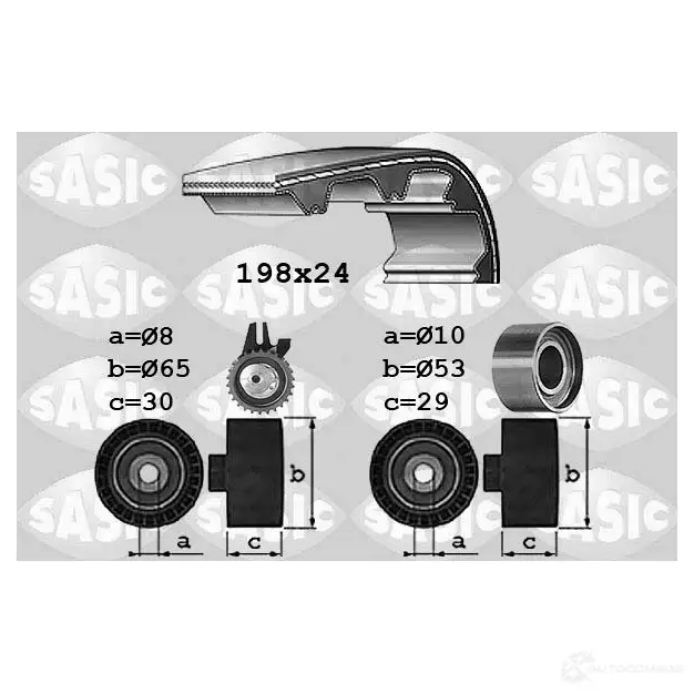 Комплект ремня ГРМ SASIC 3660872431073 2131626 1756023 86 ANK