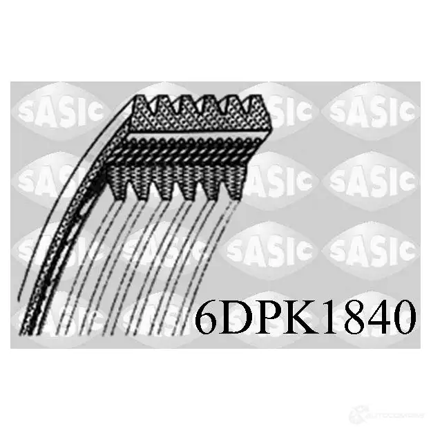 Приводной ремень поликлиновой SASIC 6DPK1840 K9XKC 1424758289 6PK1 840 изображение 0