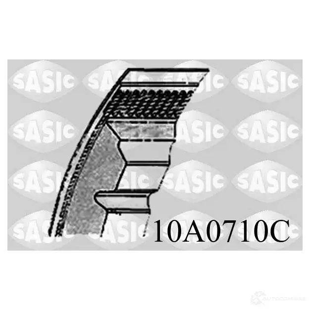 Приводной ремень поликлиновой SASIC 10A0710C 10A0 710C 1424472660 PJR8FZA изображение 0