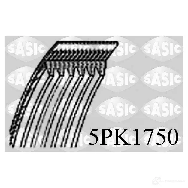 Приводной ремень поликлиновой SASIC 5PK1750 1424758255 0MYSML 5 PK1750 изображение 0