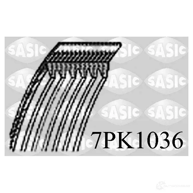 Приводной ремень поликлиновой SASIC 1424758424 7PK1 036 7PK1036 YF2GFUL изображение 0