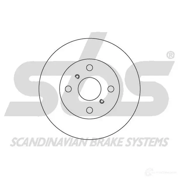 Тормозной диск SBS E1AK6 ME 2392642 1815204551 - Изображение 1