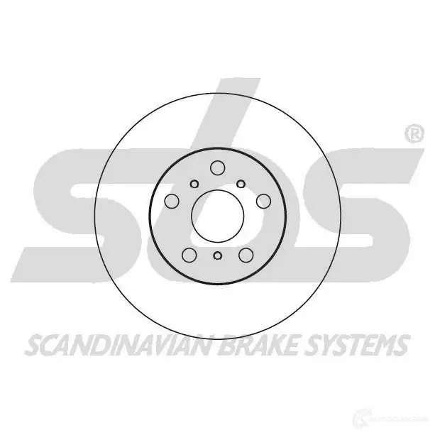 Тормозной диск SBS 1815204538 2392630 QXU U4 изображение 0