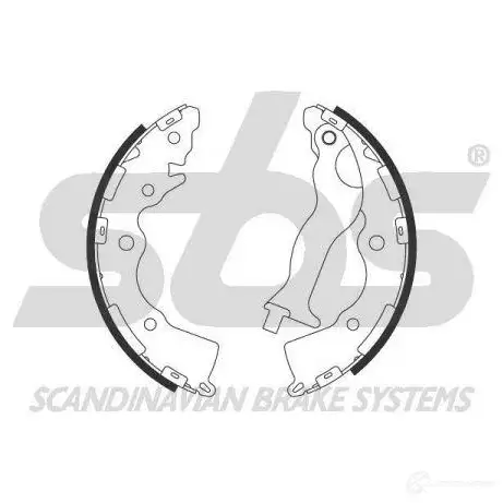 Барабанные тормозные колодки, комплект SBS D90Y EF4 5700755230824 18492734755 2397714 - Изображение 1