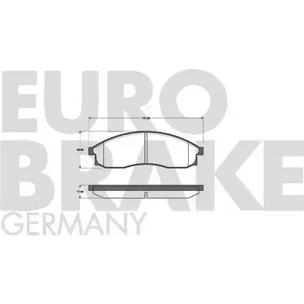 Тормозные колодки, дисковые, комплект EUROBRAKE 3937320 ZKJUCX WVA 23317 5502222250