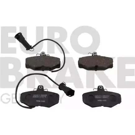 Тормозные колодки, дисковые, комплект EUROBRAKE BEAQ0 5502222511 3937417 WVA 21079/13.5 изображение 0