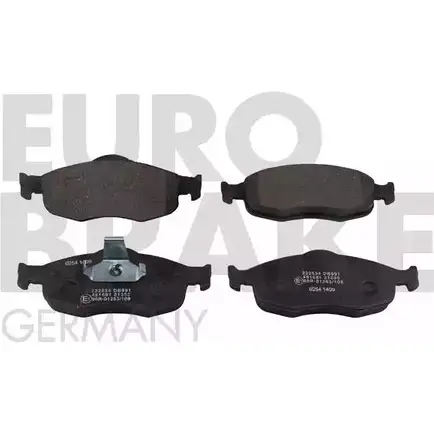 Тормозные колодки, дисковые, комплект EUROBRAKE 5502222534 WVA 21394/18/18.5 X2KH8 3937433 изображение 0